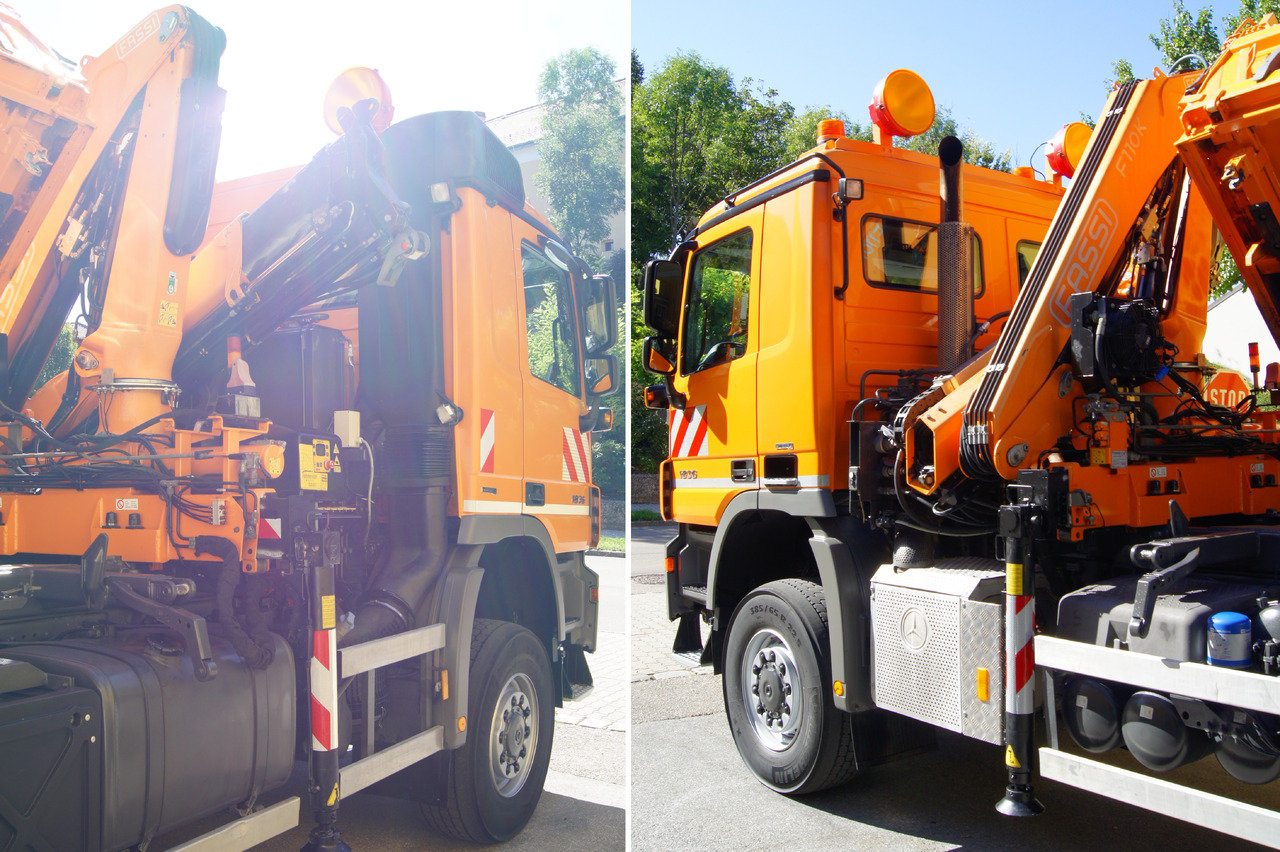 MERCEDES-BENZ ACTROS 1836 /4x4/TÜV/FASSI 110/MEILLER/Wechselsystem/Winterdienst - شاحنة كرين: صور 5 MERCEDES-BENZ ACTROS 1836 /4x4/TÜV/FASSI 110/MEILLER/Wechselsystem/Winterdienst - شاحنة كرين: صور 5