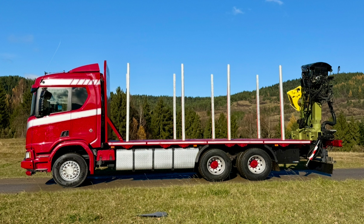 SCANIA R520 XT - شاحنة قطع الأشجار, شاحنة كرين: صور 3 SCANIA R520 XT - شاحنة قطع الأشجار, شاحنة كرين: صور 3