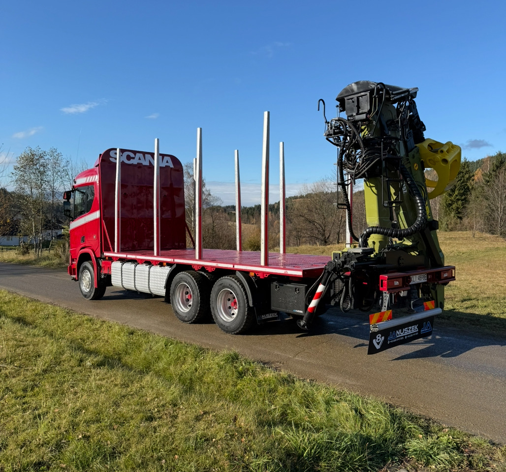 SCANIA R520 XT - شاحنة قطع الأشجار, شاحنة كرين: صور 4 SCANIA R520 XT - شاحنة قطع الأشجار, شاحنة كرين: صور 4