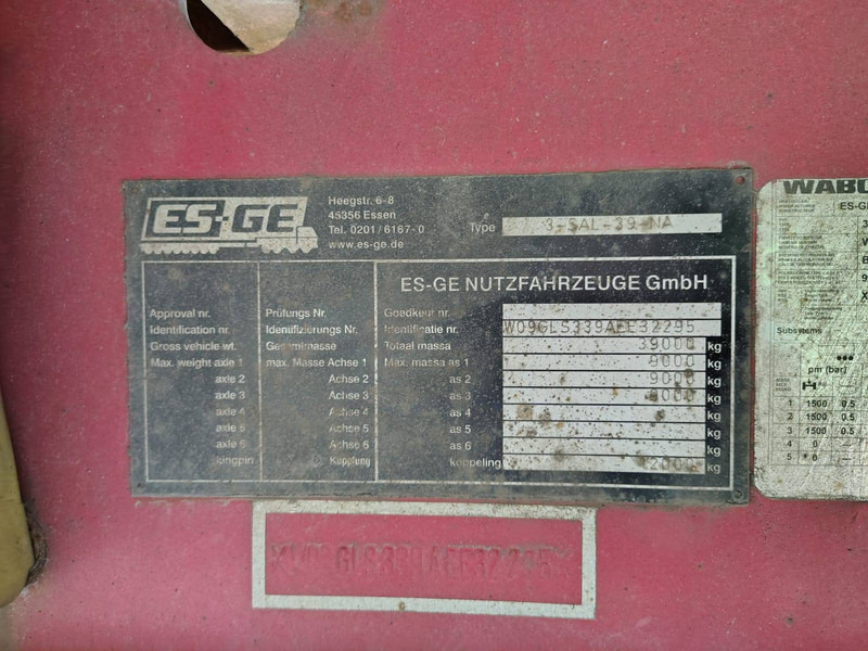 ES-GE 3-SAL-39-N - نصف مقطورة مسطحة: صور 5 ES-GE 3-SAL-39-N - نصف مقطورة مسطحة: صور 5