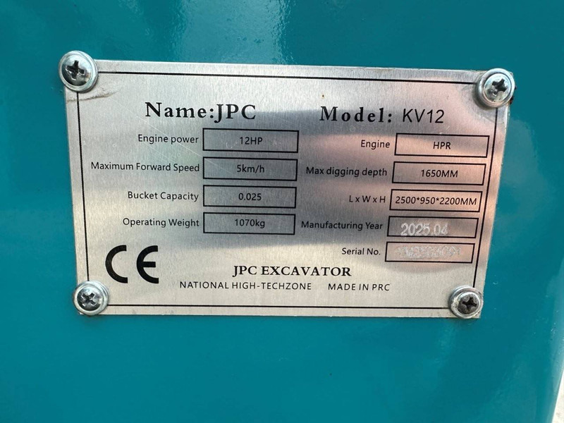 JPC KV12 - حفارة مصغرة: صور 4 JPC KV12 - حفارة مصغرة: صور 4