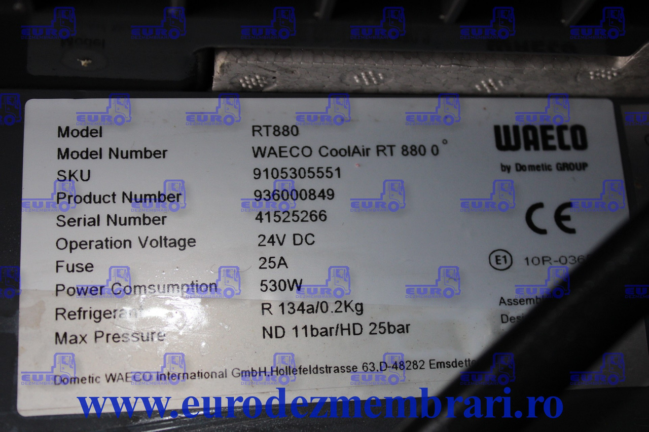 CLIMA STATIONARE WAECO RT880 9105305551, 936000849 - جزء تكييف الهواء - شاحنة: صور 3 CLIMA STATIONARE WAECO RT880 9105305551, 936000849 - جزء تكييف الهواء - شاحنة: صور 3
