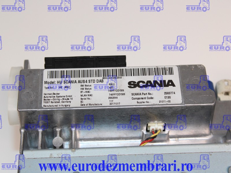 ELEMENT BORD UNITATE MULTIMEDIA SCANIA NGS 2583774, 2594721, 2735760, 2635711, 2783088, 2819278, 2819281 - لوحة القيادة - شاحنة: صور 3 ELEMENT BORD UNITATE MULTIMEDIA SCANIA NGS 2583774, 2594721, 2735760, 2635711, 2783088, 2819278, 2819281 - لوحة القيادة - شاحنة: صور 3