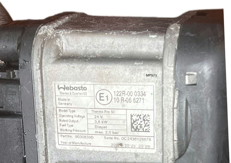 Mercedes-Benz MP5 Thermo Pro 50 - التدفئة / التهوية: صور 4 Mercedes-Benz MP5 Thermo Pro 50 - التدفئة / التهوية: صور 4