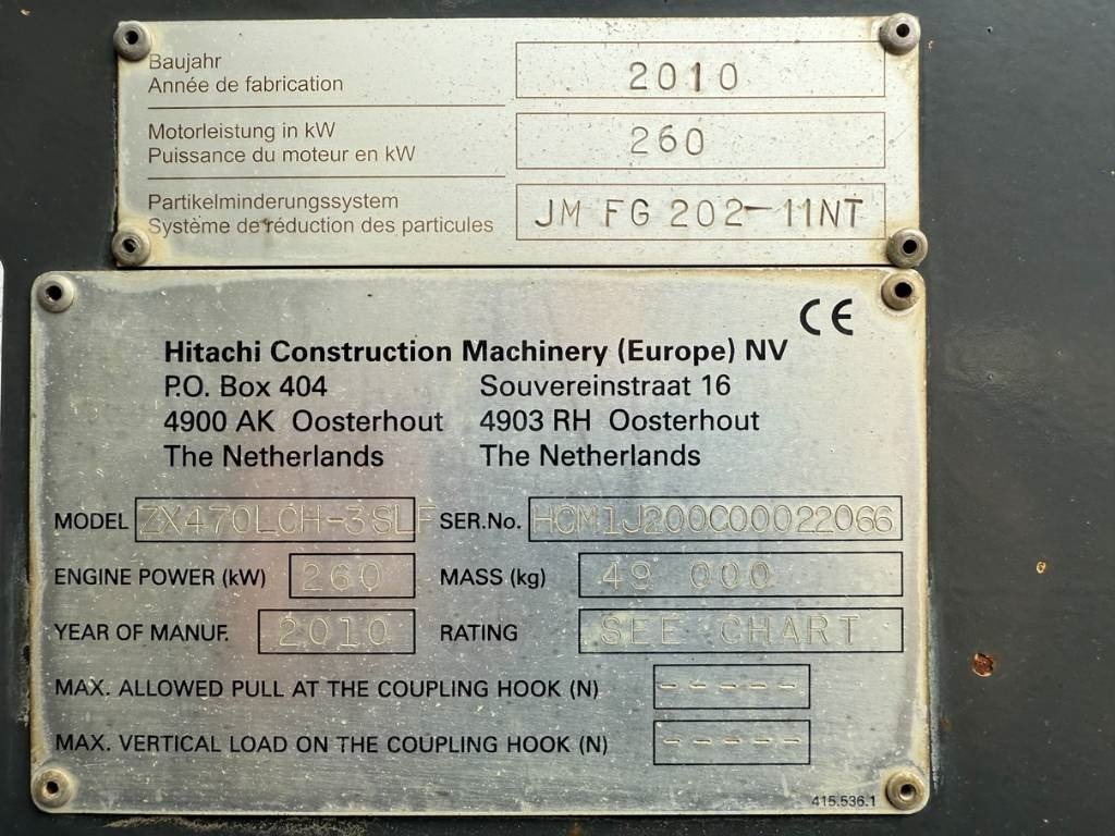حفارات زحافة Hitachi ZX 470 LC H-3: صور 25