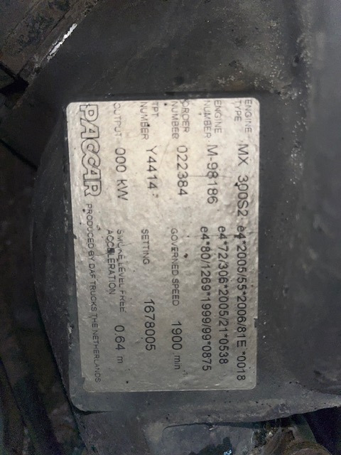 Paccar MX 300 S2 - المحرك - شاحنة: صور 1 Paccar MX 300 S2 - المحرك - شاحنة: صور 1