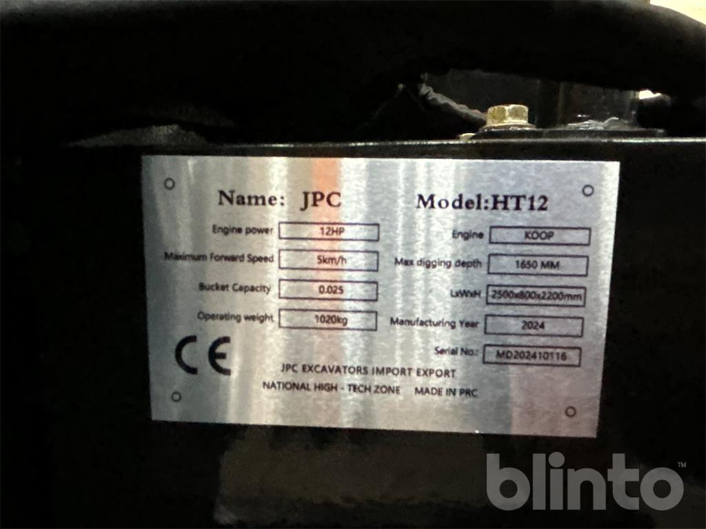 JPC HT12 (ungenutzt, Bj. 2024) - حفارة مصغرة: صور 5 JPC HT12 (ungenutzt, Bj. 2024) - حفارة مصغرة: صور 5