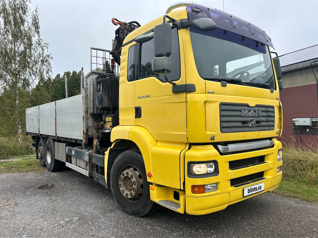 MAN TGA 26.360 6X2-2 BL - شاحنات مسطحة, شاحنة كرين: صور 3 MAN TGA 26.360 6X2-2 BL - شاحنات مسطحة, شاحنة كرين: صور 3