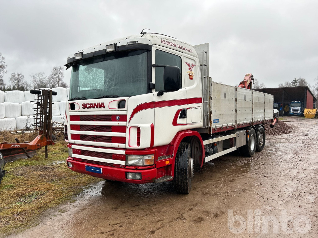 SCANIA R124GB 6X2 4NA420 - قلابات, شاحنة كرين: صور 1 SCANIA R124GB 6X2 4NA420 - قلابات, شاحنة كرين: صور 1