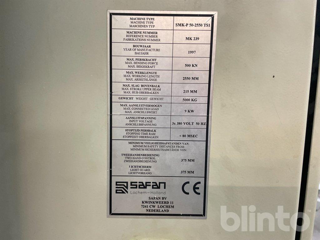 Safan SMK-P 50-2550 TS1 - مكبس ثني: صور 5 Safan SMK-P 50-2550 TS1 - مكبس ثني: صور 5