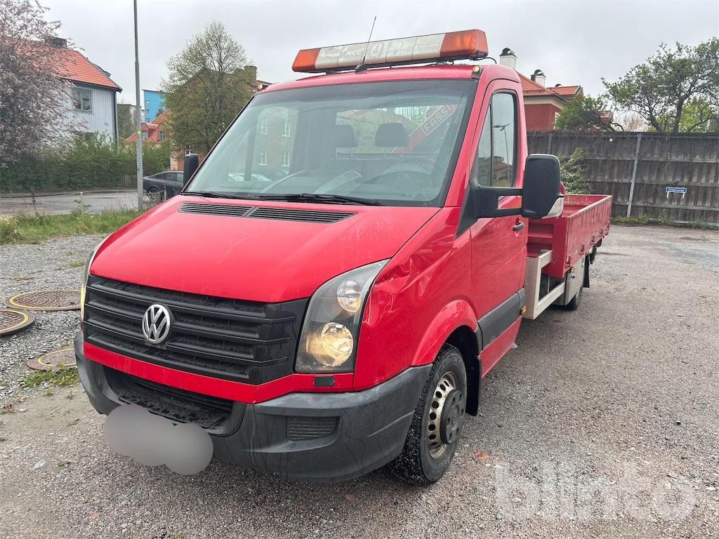 Volkswagen Crafter 50 flakbil med kran - شاحنة: صور 1 Volkswagen Crafter 50 flakbil med kran - شاحنة: صور 1