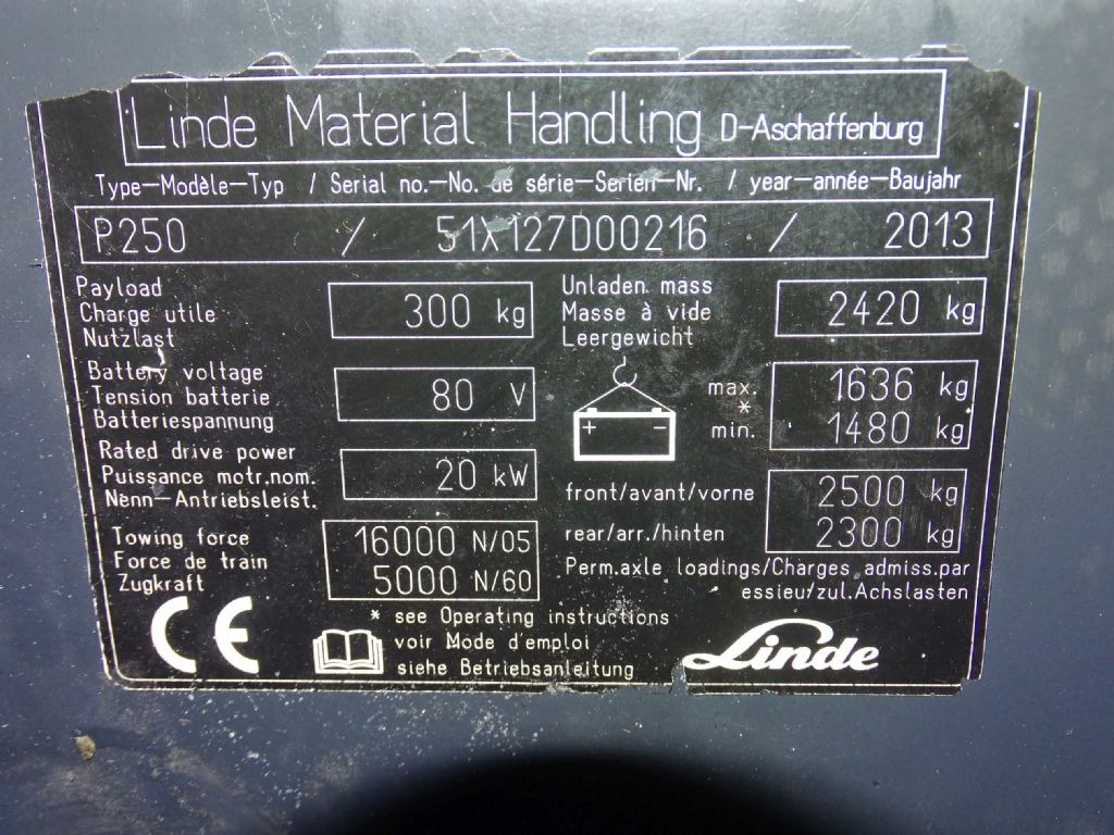 Linde P250 إيجار Linde P250: صور 9 Linde P250 إيجار Linde P250: صور 9