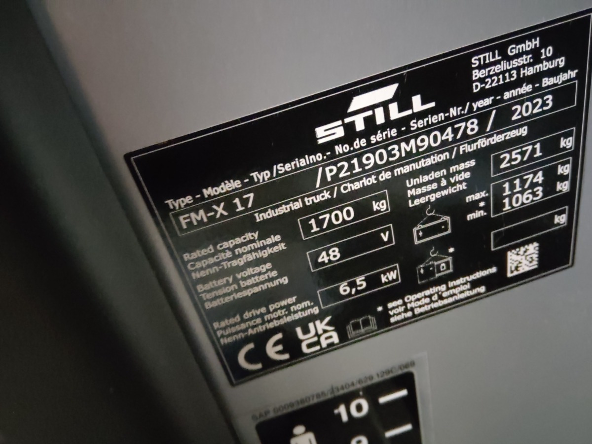 Still FM-X17 - شاحنة مناولة: صور 5 Still FM-X17 - شاحنة مناولة: صور 5