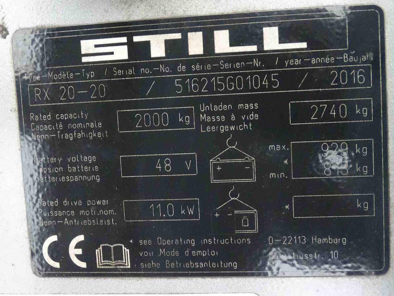 Still RX20-20 - رافعة شوكية كهربائية: صور 5 Still RX20-20 - رافعة شوكية كهربائية: صور 5