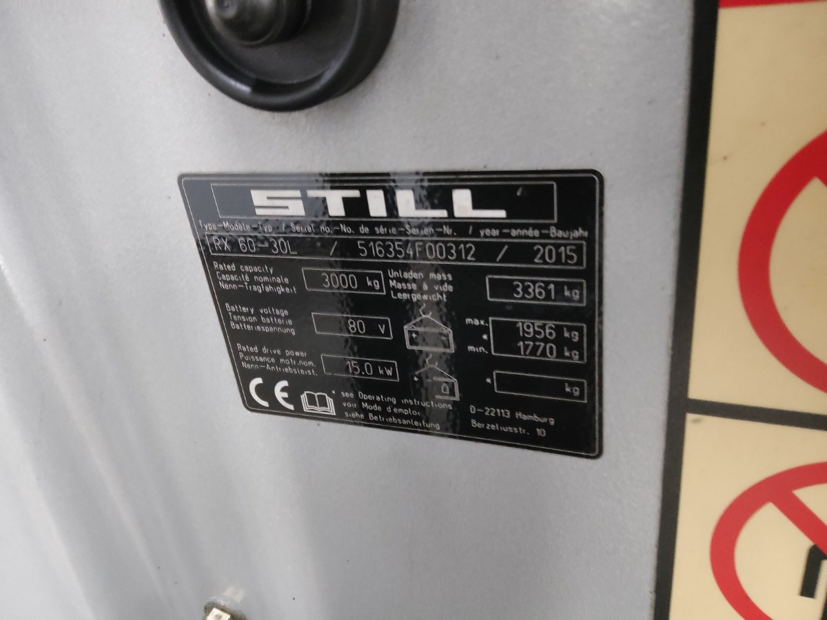 Still RX60-30L - رافعة شوكية كهربائية: صور 5 Still RX60-30L - رافعة شوكية كهربائية: صور 5