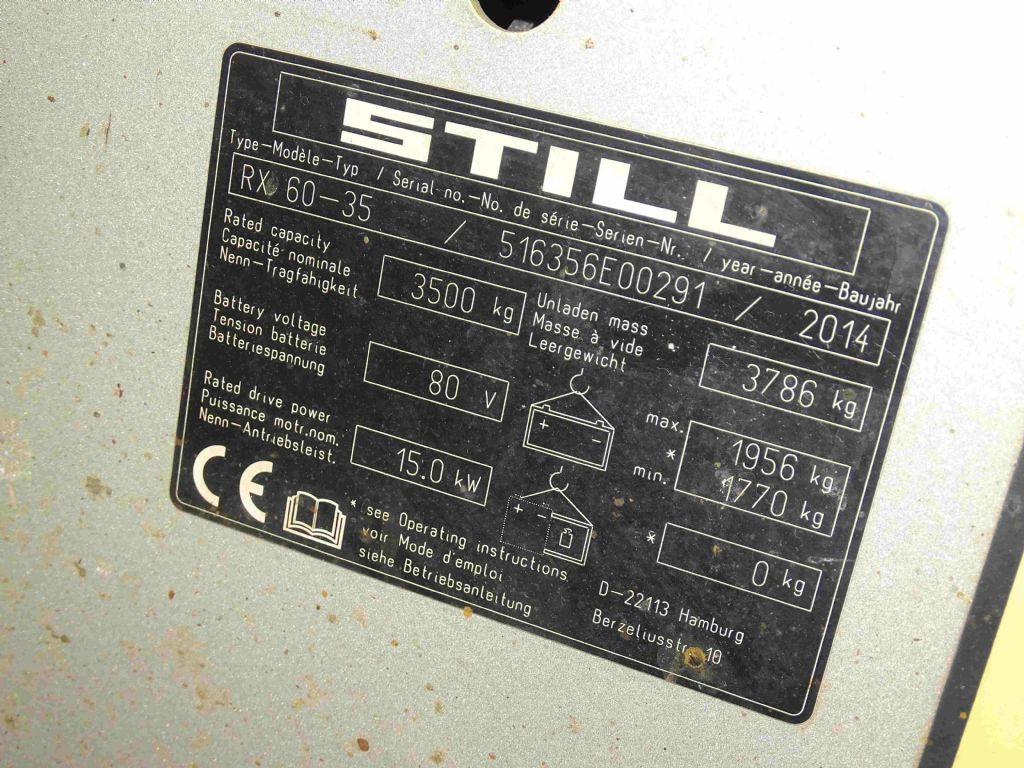 رافعة شوكية كهربائية Still RX60-35: صور 9