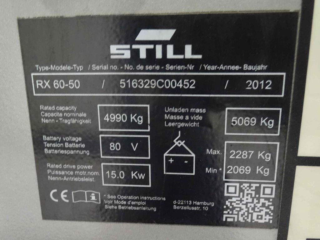 Still RX60-50 - رافعة شوكية كهربائية: صور 5 Still RX60-50 - رافعة شوكية كهربائية: صور 5