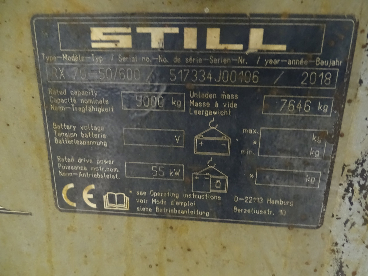 Still RX70-50/600 - رافعة شوكية ديزل: صور 5 Still RX70-50/600 - رافعة شوكية ديزل: صور 5