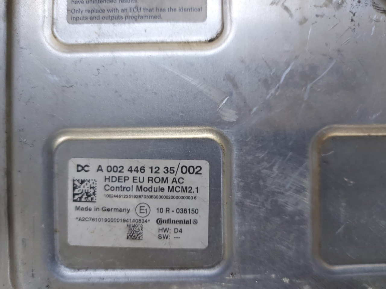 MCM2 MCM2.1 Mercedes Actros MP4 Atego Antos A0024461235 Reconditioned - كتلة التحكم - شاحنة: صور 2 MCM2 MCM2.1 Mercedes Actros MP4 Atego Antos A0024461235 Reconditioned - كتلة التحكم - شاحنة: صور 2