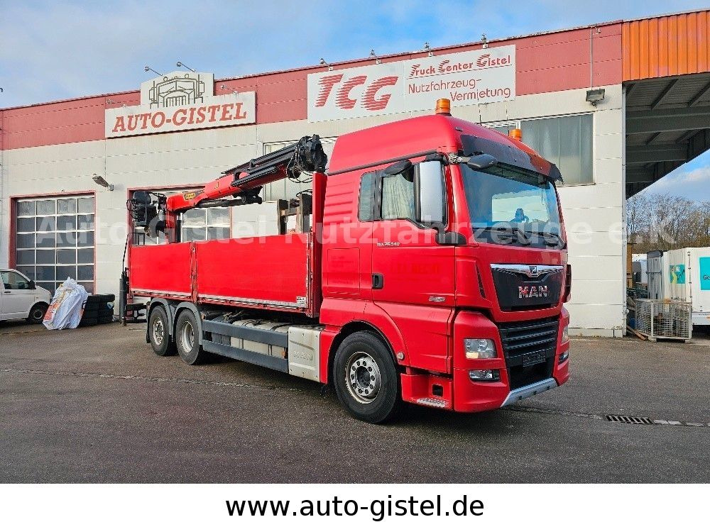 MAN TGX 26.540 6x2LL - شاحنات مسطحة, شاحنة كرين: صور 1 MAN TGX 26.540 6x2LL - شاحنات مسطحة, شاحنة كرين: صور 1