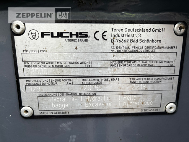 حفارة النقل والشحن Fuchs MHL340F: صور 38