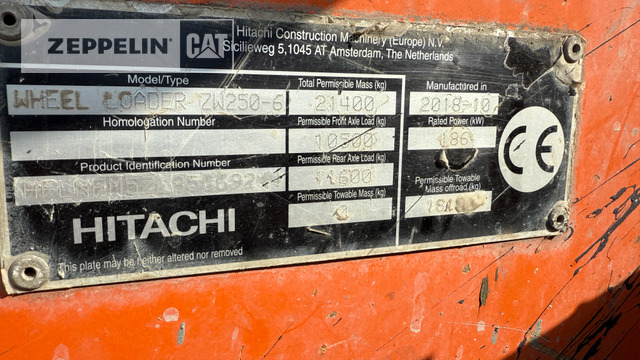 Hitachi ZW250-6 - اللودر بعجل: صور 5 Hitachi ZW250-6 - اللودر بعجل: صور 5