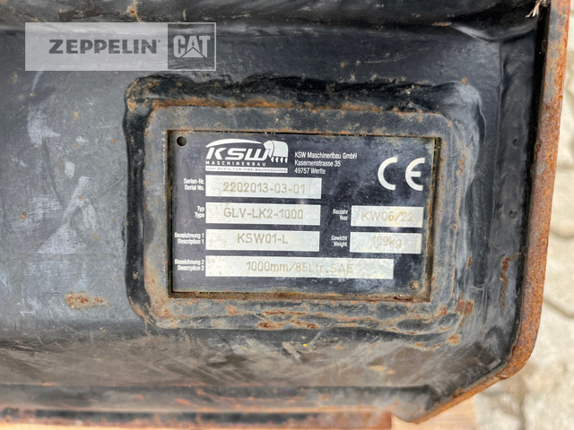 KSW Maschinenbau GmbH GLV1000 MS01 - بكت حفار: صور 3 KSW Maschinenbau GmbH GLV1000 MS01 - بكت حفار: صور 3