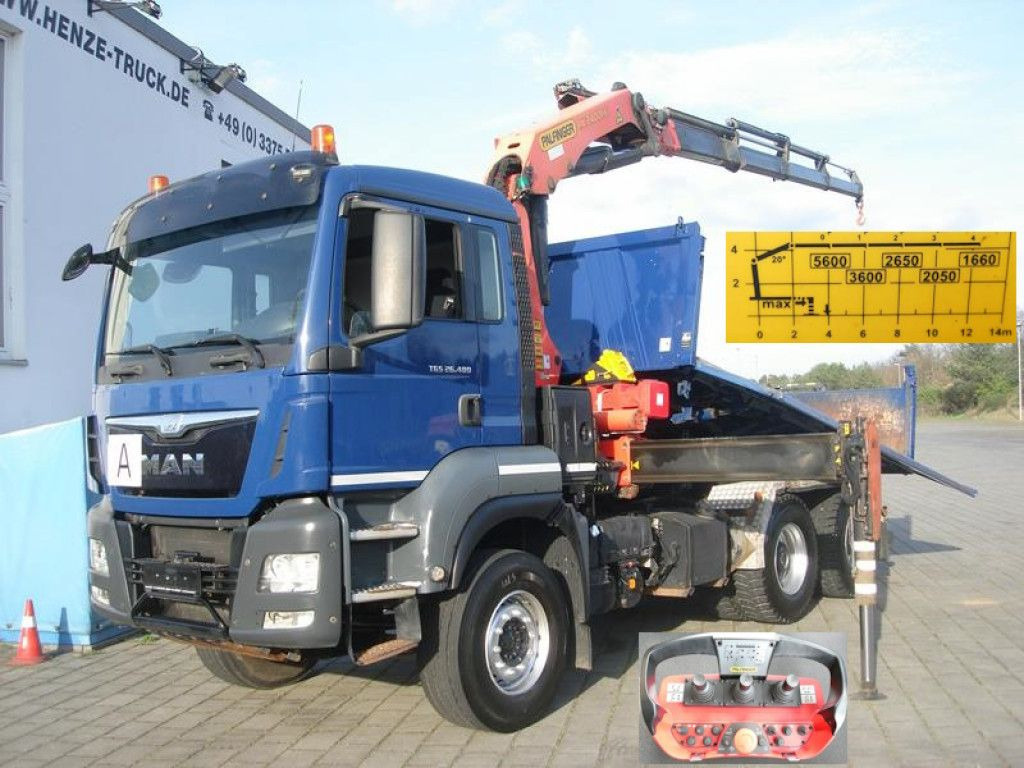 MAN TG-S 26.480 6x4 BL 3-Achs Kipper Kran Palf. PK 2 MAN TG-S 26.480 6x4 BL 3-Achs Kipper Kran Palf. PK 2 - قلابات, شاحنة كرين: صور 1 MAN TG-S 26.480 6x4 BL 3-Achs Kipper Kran Palf. PK 2 MAN TG-S 26.480 6x4 BL 3-Achs Kipper Kran Palf. PK 2 - قلابات, شاحنة كرين: صور 1