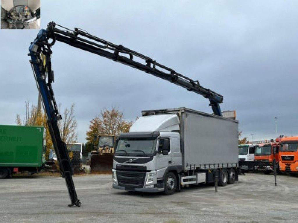 Volvo FM 420 6x2 Pritsche Heckkran 27m/t,Funk,Jib ,E6 - شاحنات مسطحة, شاحنة كرين: صور 1 Volvo FM 420 6x2 Pritsche Heckkran 27m/t,Funk,Jib ,E6 - شاحنات مسطحة, شاحنة كرين: صور 1