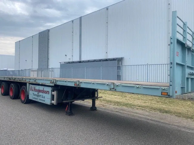 Floor open oplegger 3 asser uitschuifbaar, 2 x stuur, 1 x liftas - نصف مقطورة مسطحة: صور 2 Floor open oplegger 3 asser uitschuifbaar, 2 x stuur, 1 x liftas - نصف مقطورة مسطحة: صور 2